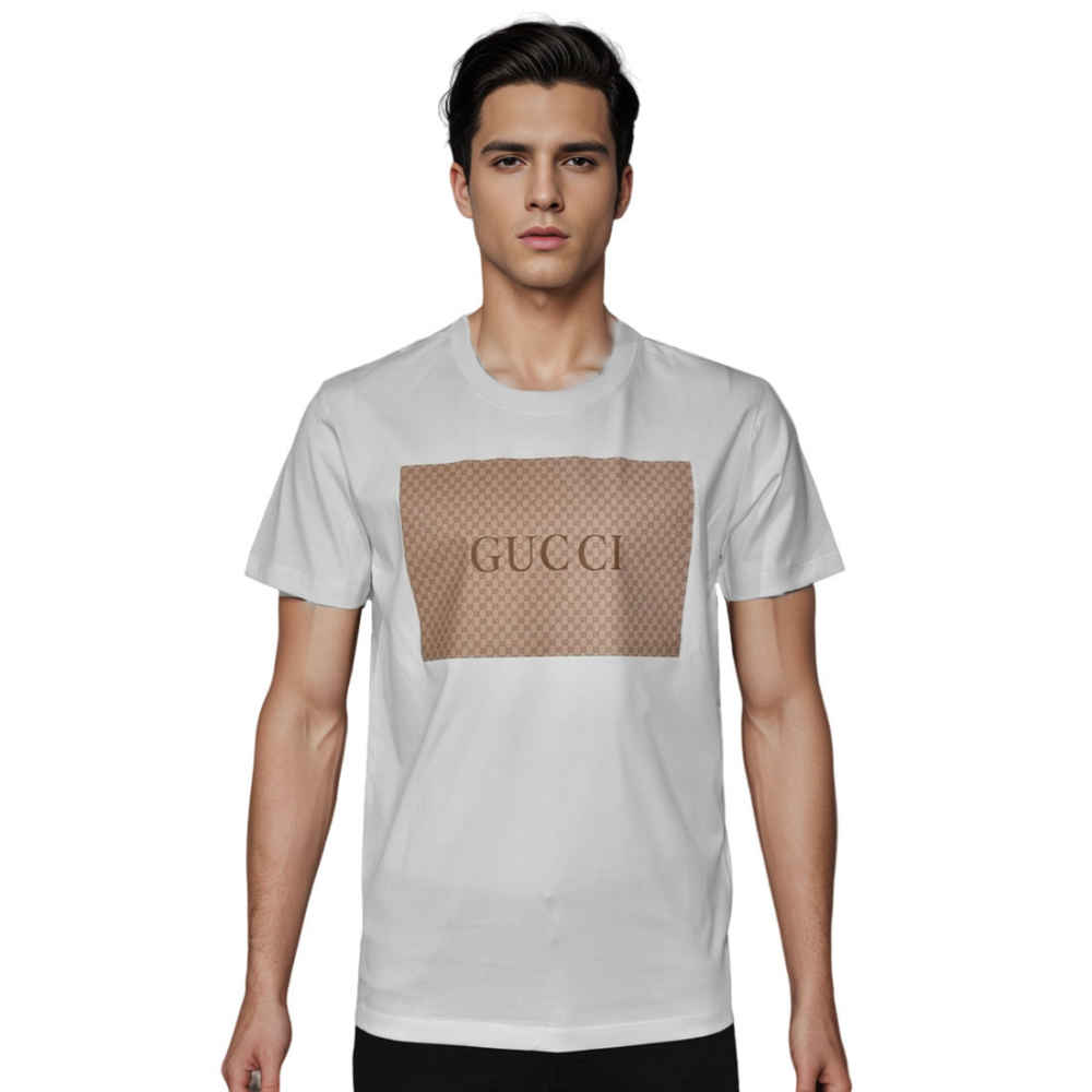 Gucci logo-patch White Premium Quality T-shirt-thumb-0