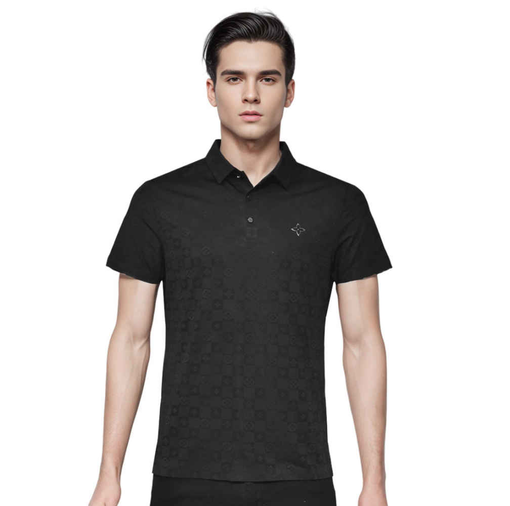 Louis Vuitton Monogram Black Premium T-shirt-thumb-0