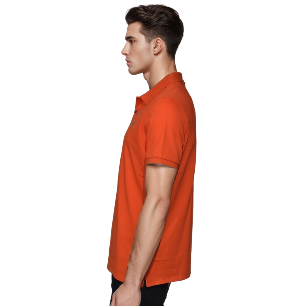 Burberry Embroidered logo Orange Premium T-shirt-2