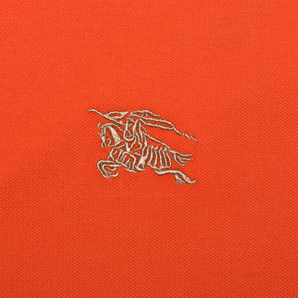 Burberry Embroidered logo Orange Premium T-shirt-3