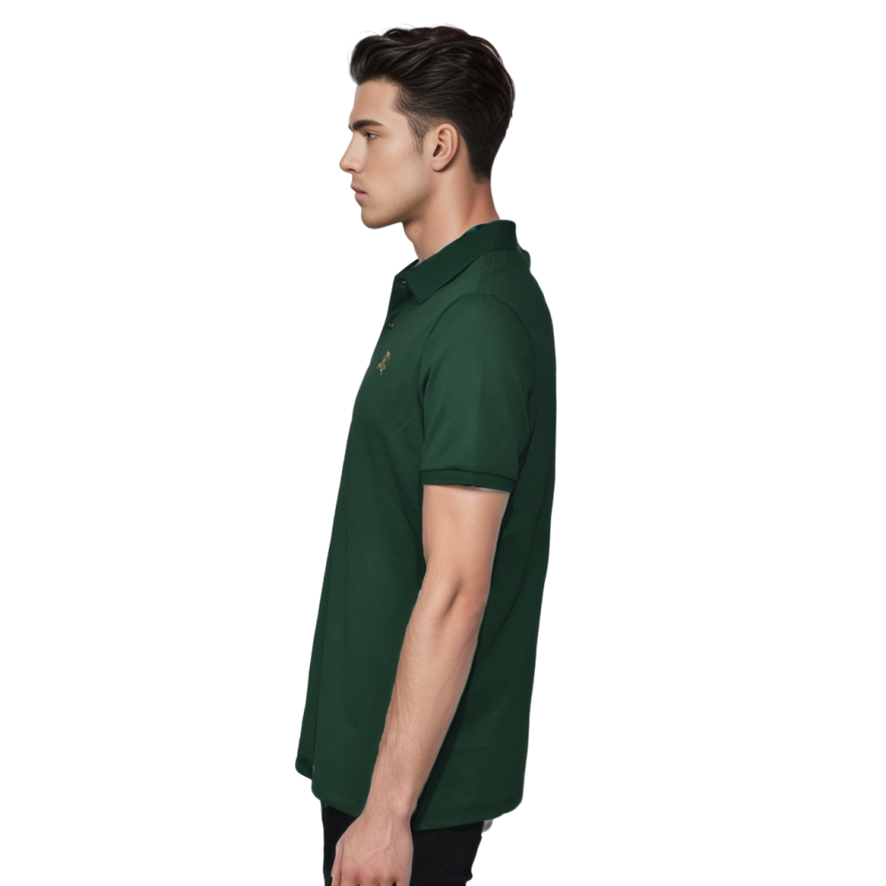 Burberry Embroidered logo Green Premium T-shirt-2