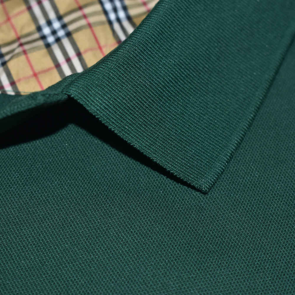 Burberry Embroidered logo Green Premium T-shirt-4