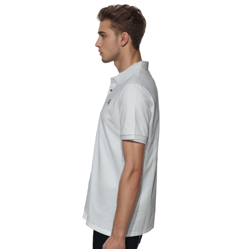 Burberry Embroidered logo White Polo T-shirt-2