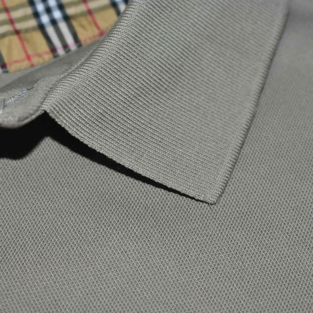 Burberry Embroidered logo Grey Premium T-shirt-4