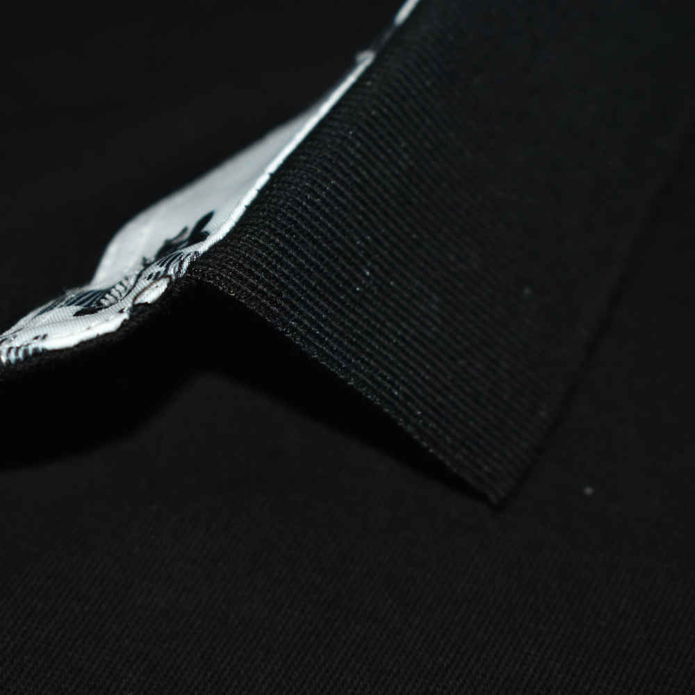 Louis Vuitton Embossed Black Logo Premium Polo T-shirt-4