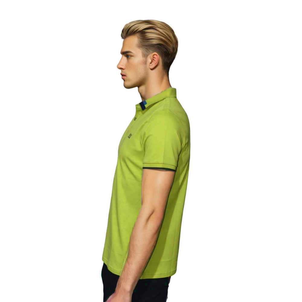 Boss Lime Green Premium Quality Mens T-shirt-2