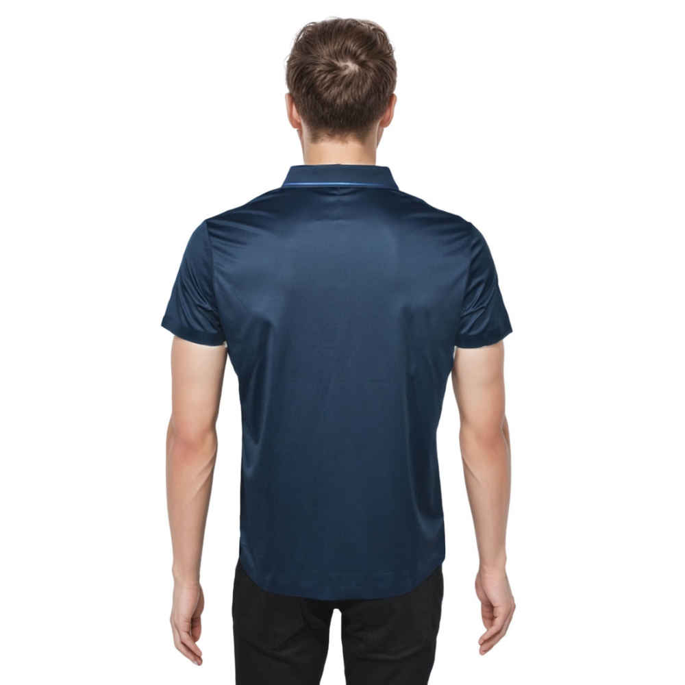 Celine Embossed logo Blue Premium Polo T-shirt-thumb-1