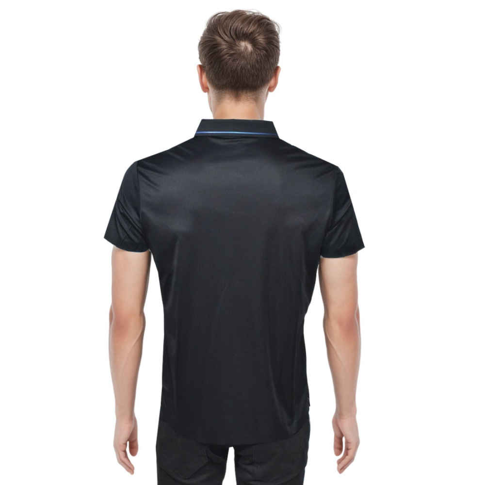 Celine Embossed logo Black Premium Polo T-shirt-thumb-1