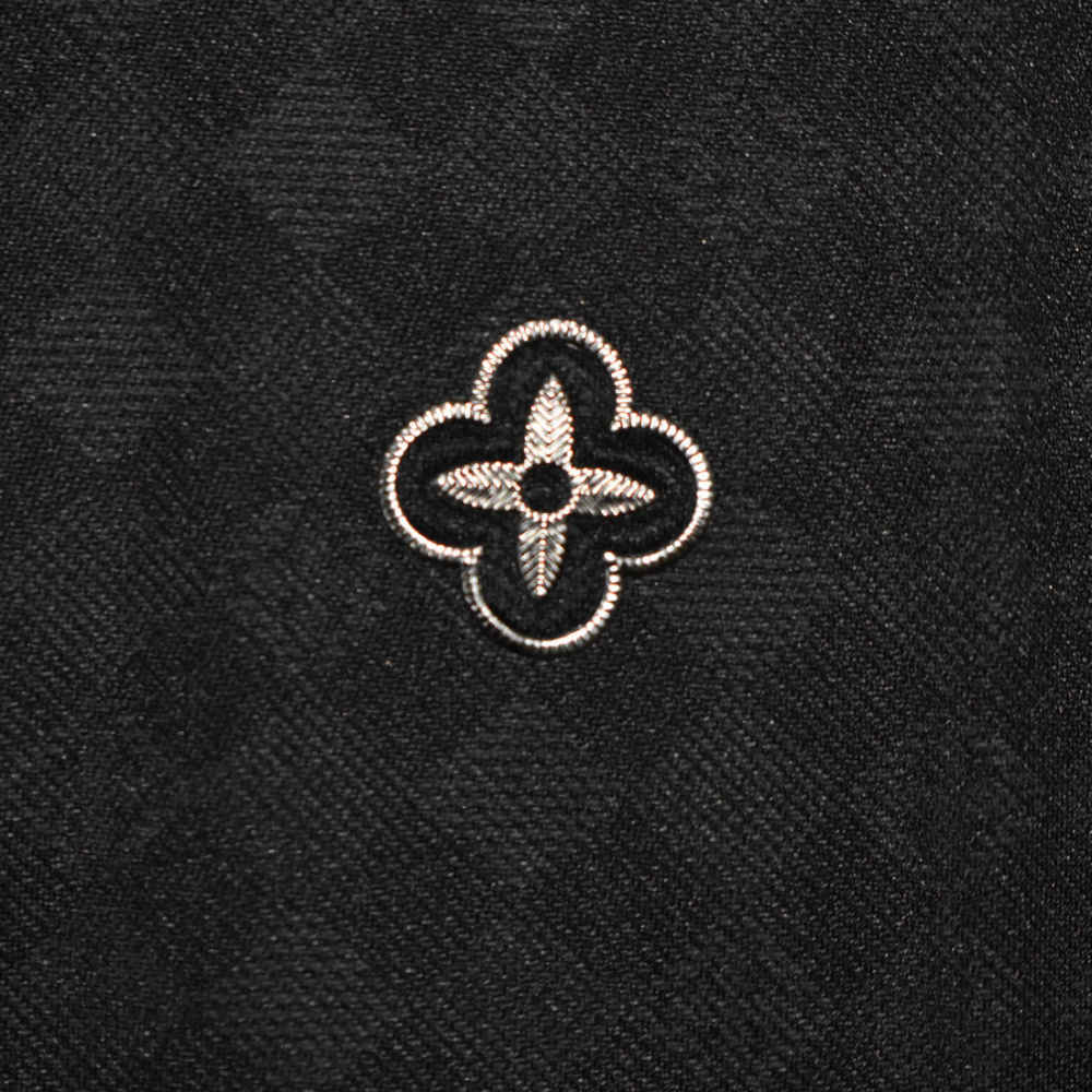 Louis Vuitton Monogram Black Premium Polo T-shirt-3