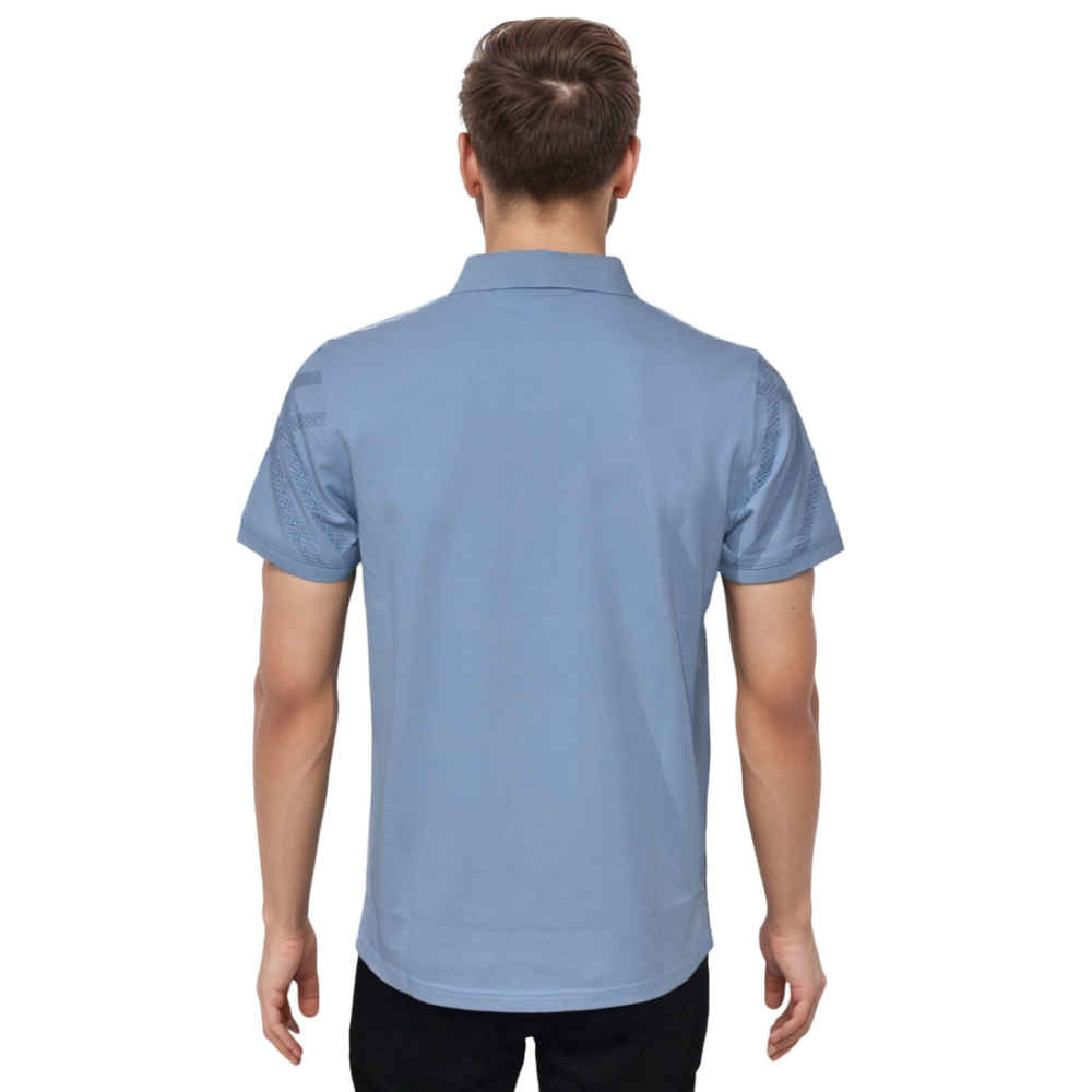 Burberry Printed Navy Blue Premium Luxury Polo T-shirt-1