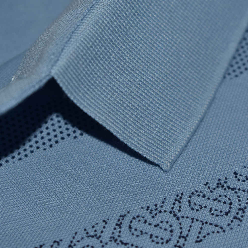 Burberry Printed Navy Blue Premium Luxury Polo T-shirt-4