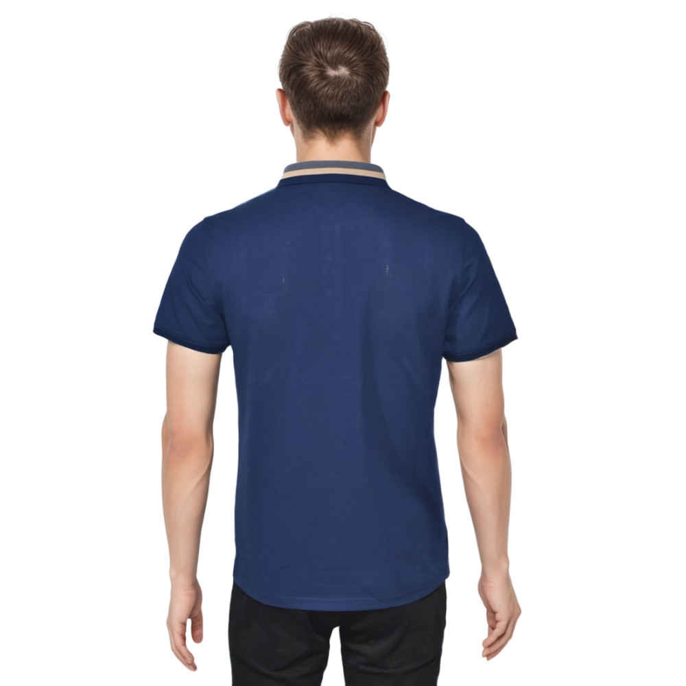 Burberry TB Embroidered Blue Premium Luxury T-shirt-thumb-1