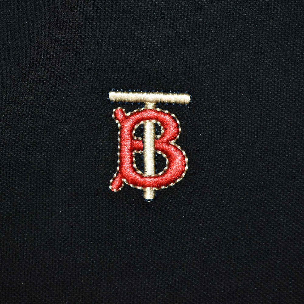 Burberry TB Embroidered Black Premium Luxury T-shirt-thumb-3