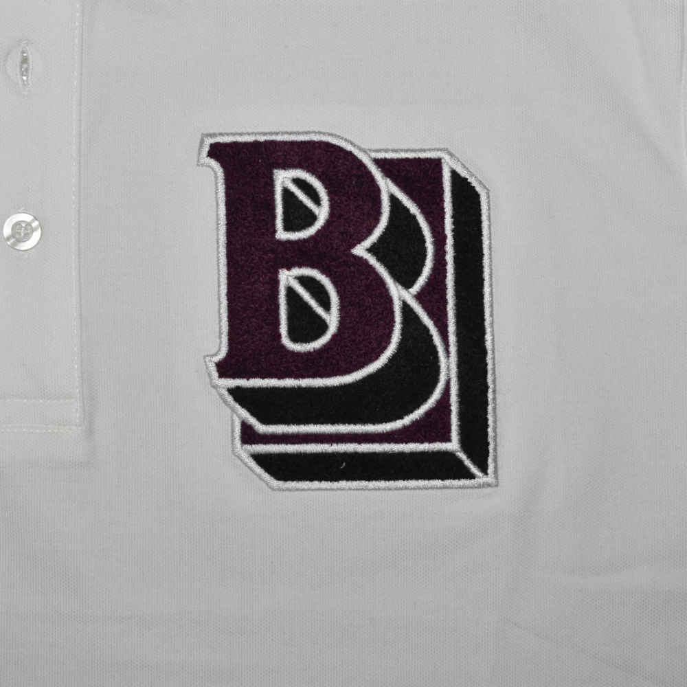 Burberry Letter Graphic White Cotton Pique T-shirt-thumb-3