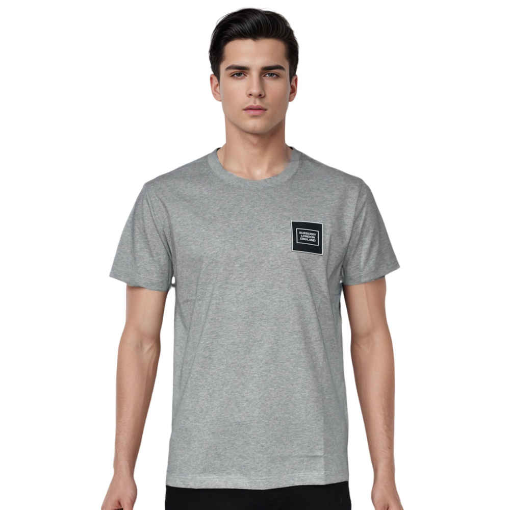 Burberry Patch Grey Premium Quality T-shirt-thumb-0