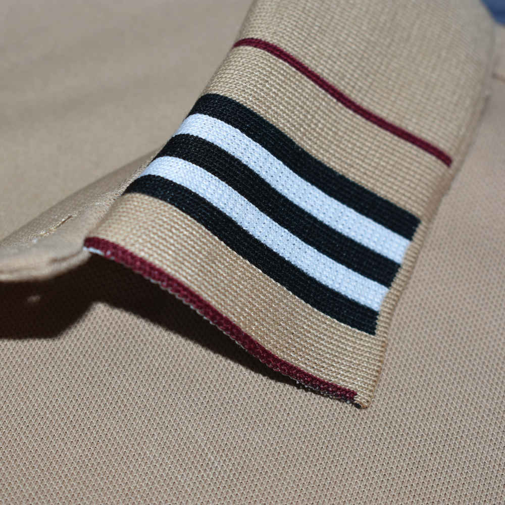 Burberry Brown Premium Quality Half Sleeve T-shirt-4