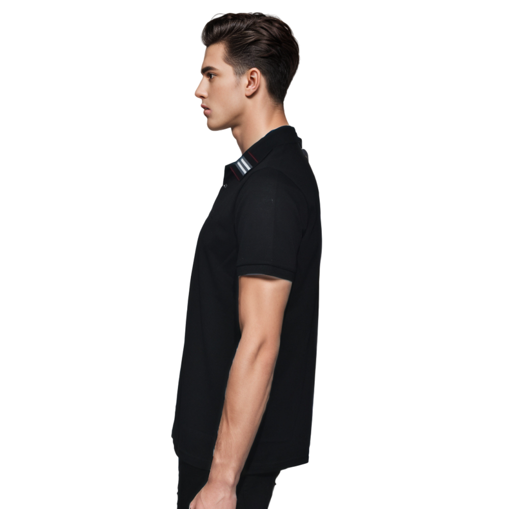 Burberry Black Premium Quality Half Sleeve T-shirt-thumb-2