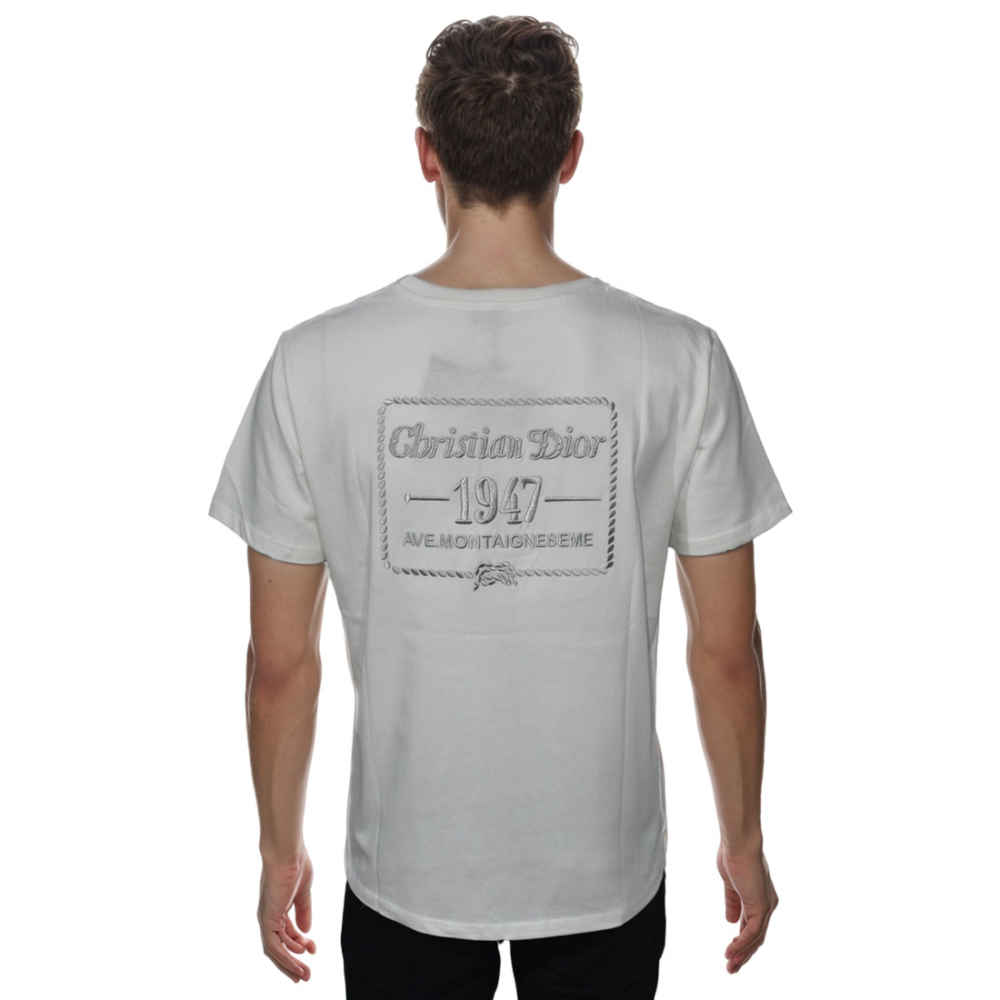 Dior Pocket Patch White Premium Cotton T-shirt-thumb-1