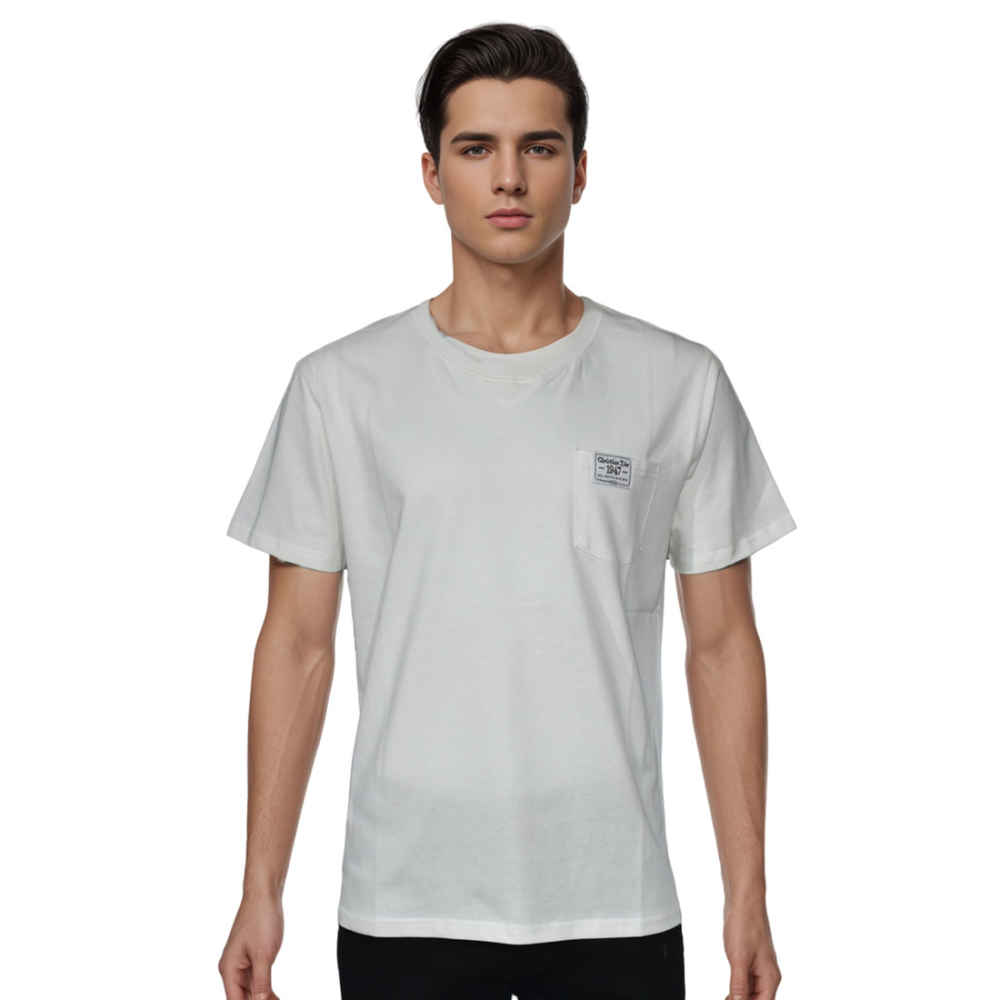 Dior Pocket Patch White Premium Cotton T-shirt-thumb-0
