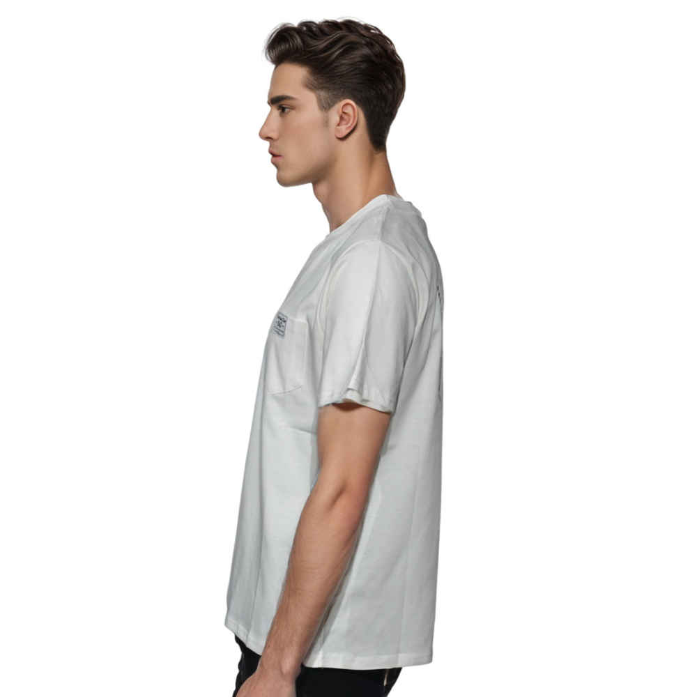 Dior Pocket Patch White Premium Cotton T-shirt-thumb-2