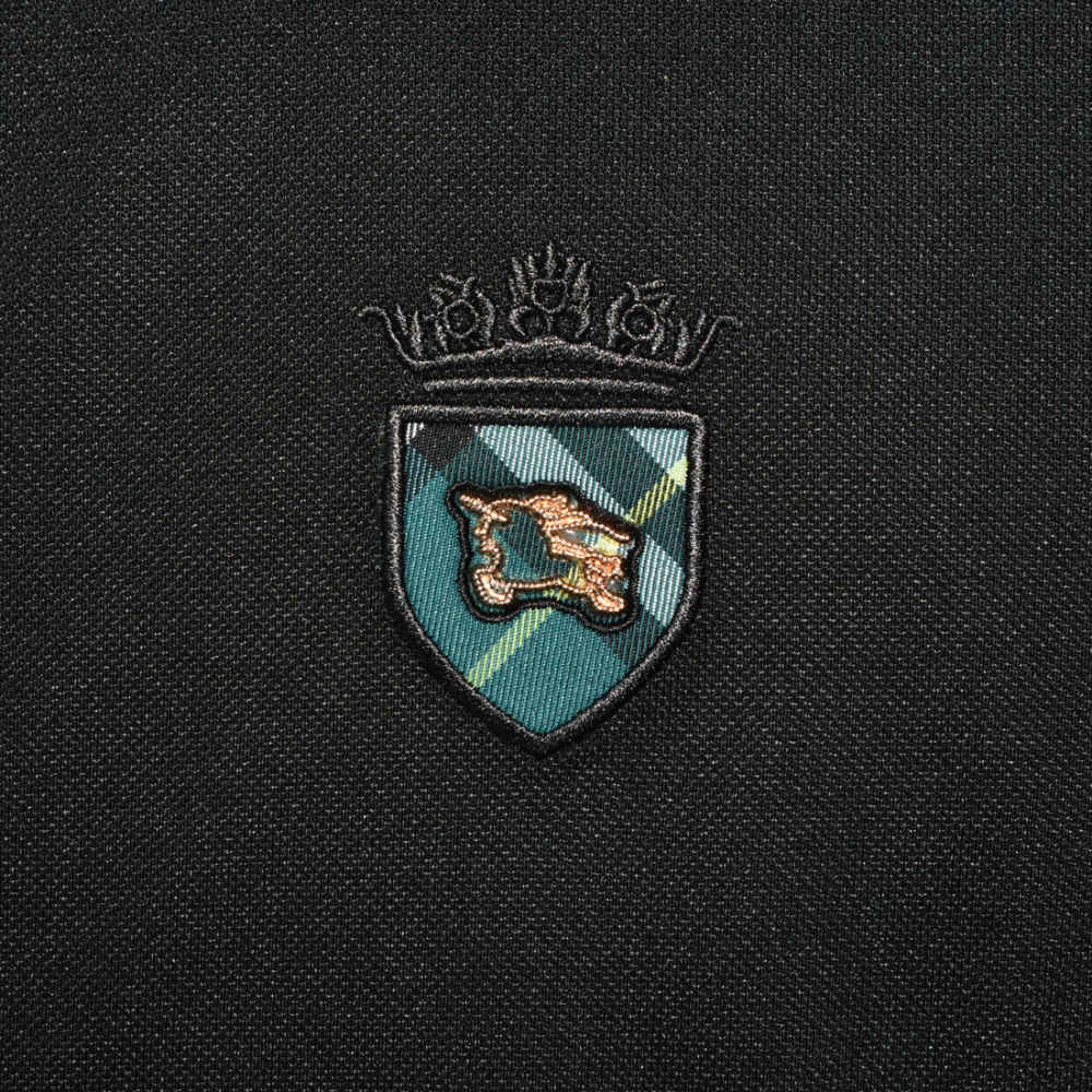 Burberry Black Premium Luxury Polo T-shirt-thumb-3