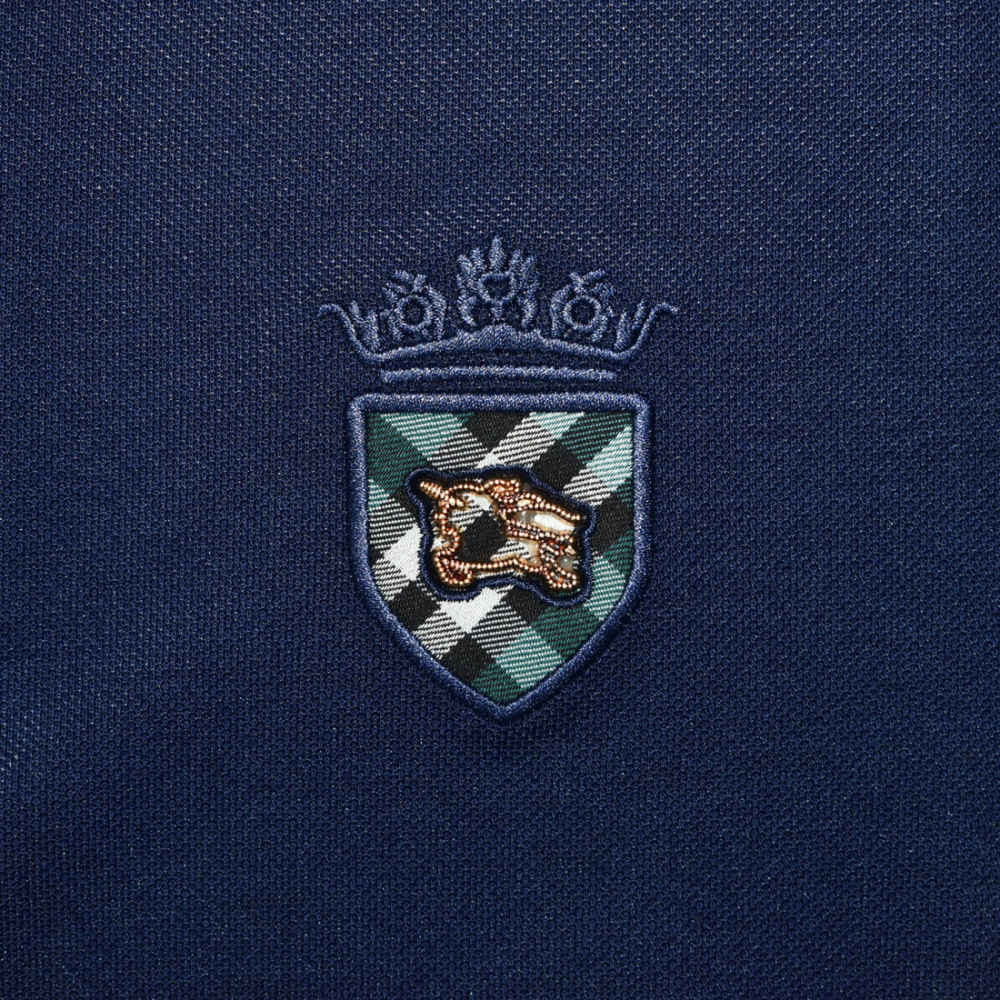 Burberry Blue Premium Luxury Polo T-shirt-3