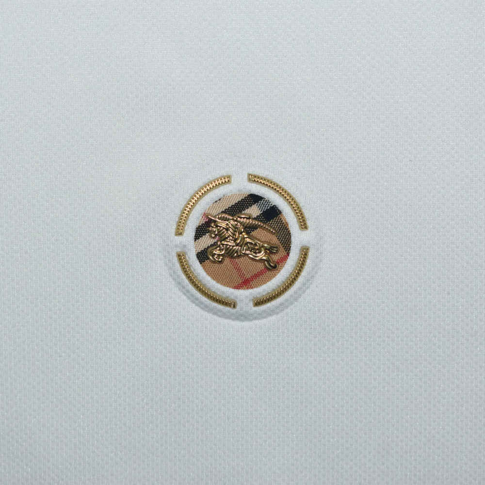 Burberry Embossed logo White Premium T-shirt-3