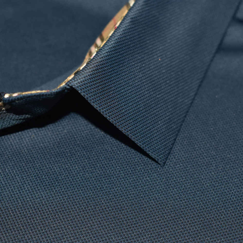 Burberry Embossed logo Navy Blue Premium T-shirt-thumb-4