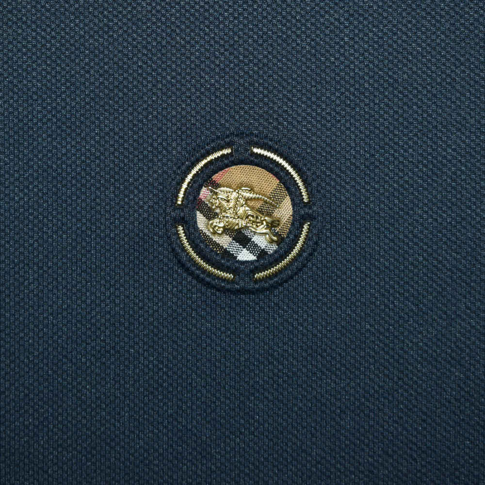 Burberry Embossed logo Navy Blue Premium T-shirt-thumb-3