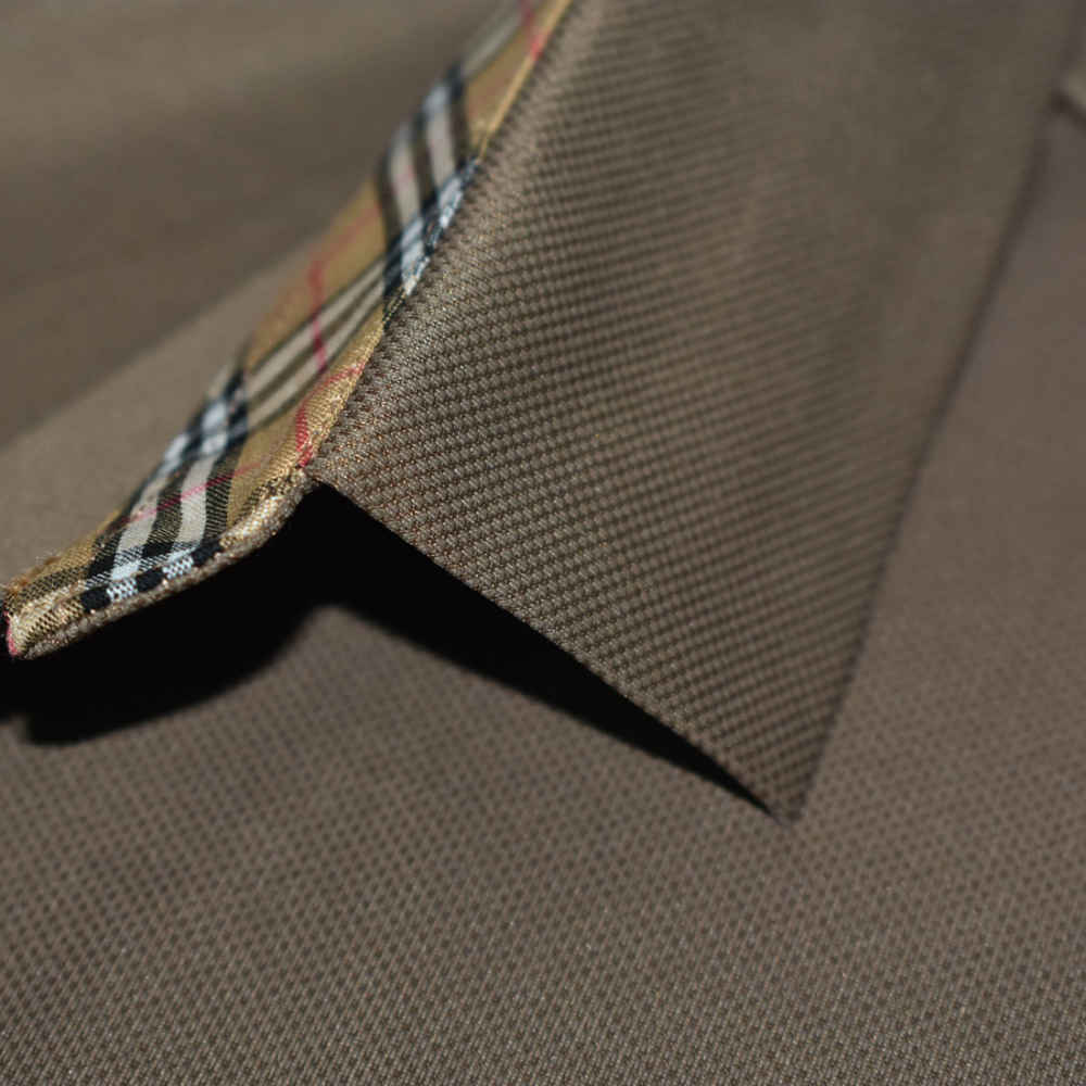 Burberry Embossed logo Brown Premium T-shirt-4