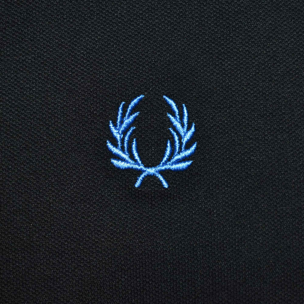 Fred Perry Embroidered logo Black Premium T-shirt-3