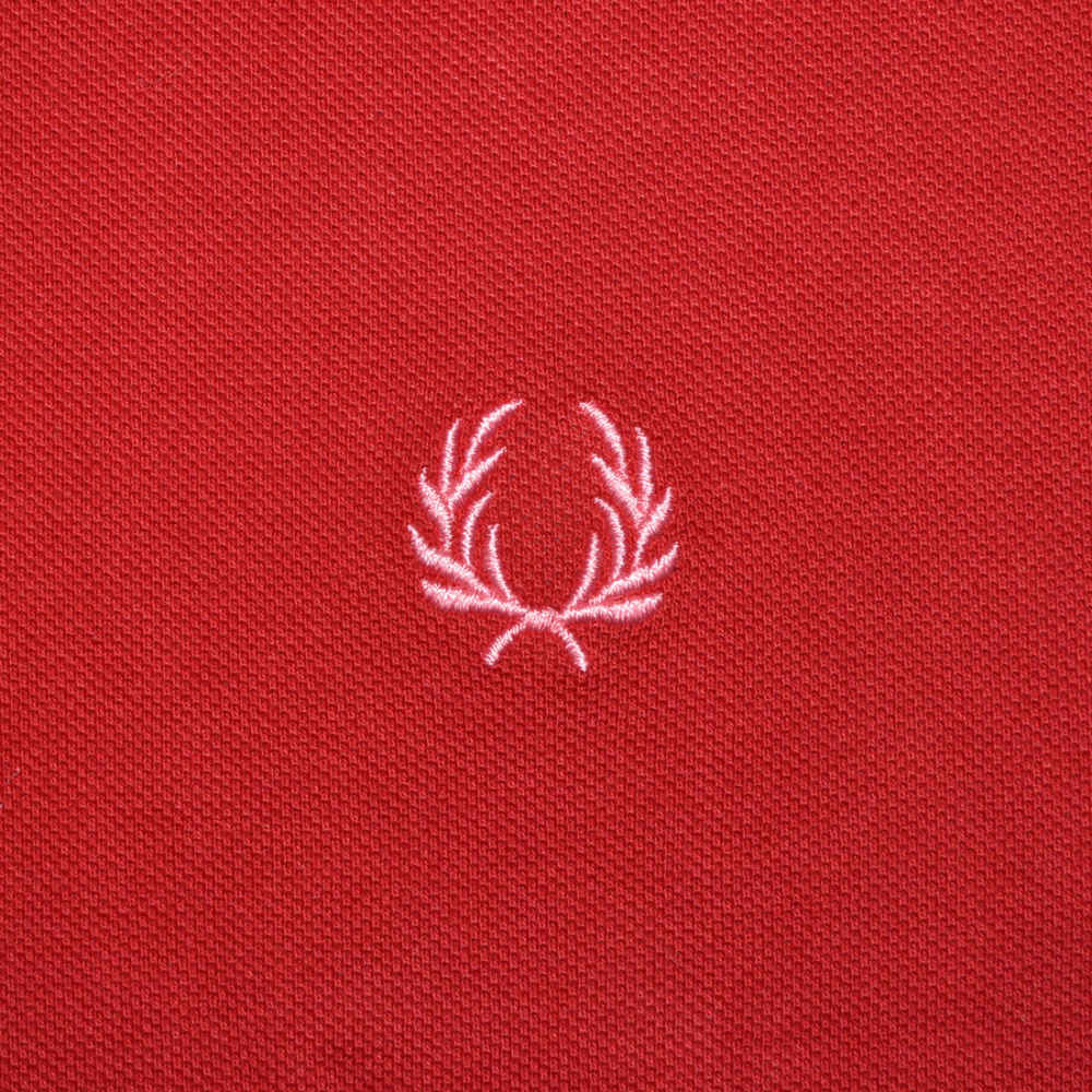 Fred Perry Embroidered logo Red Premium T-shirt-3