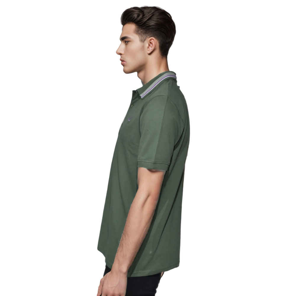 Fred Perry Embroidered logo Olive Premium T-shirt-2