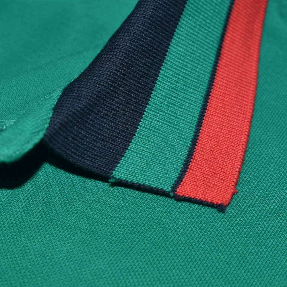 Fred Perry Embroidered logo Green Premium T-shirt-4