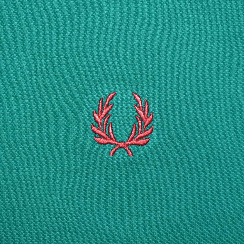 Fred Perry Embroidered logo Green Premium T-shirt-3
