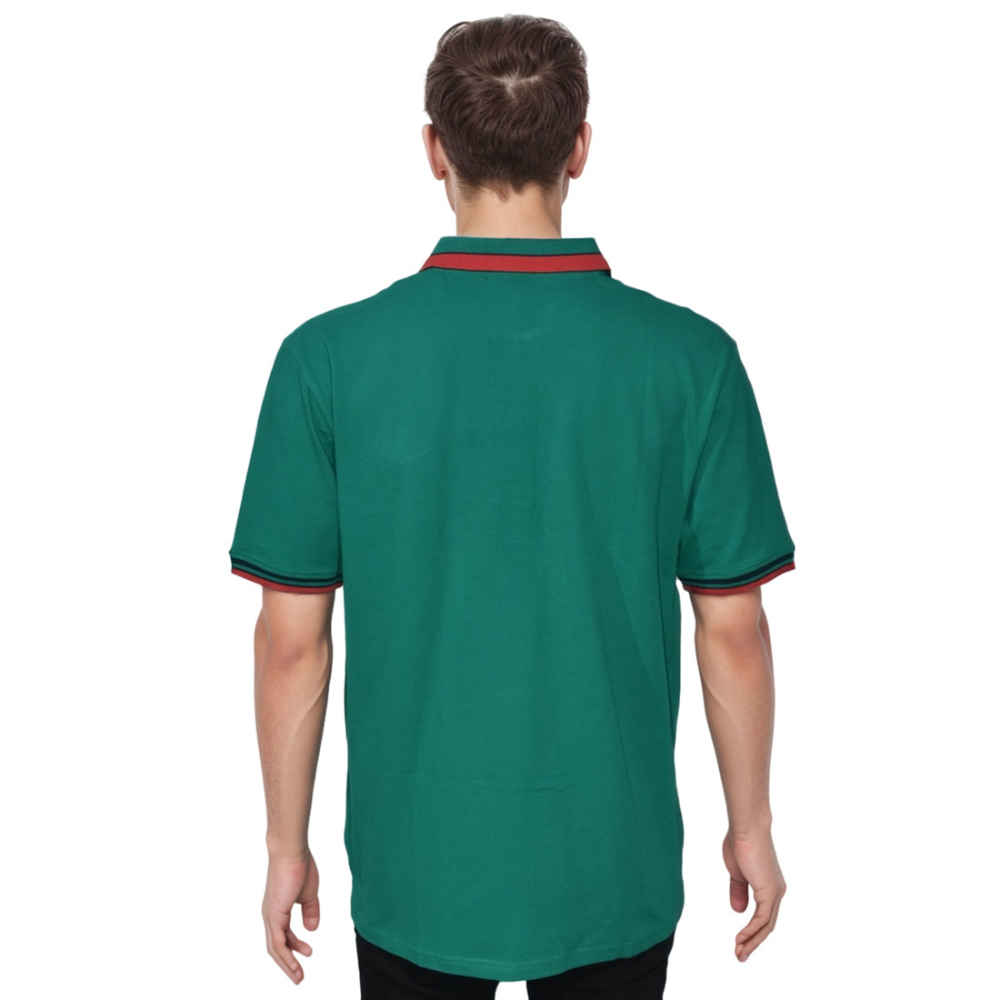 Fred Perry Embroidered logo Green Premium T-shirt-1
