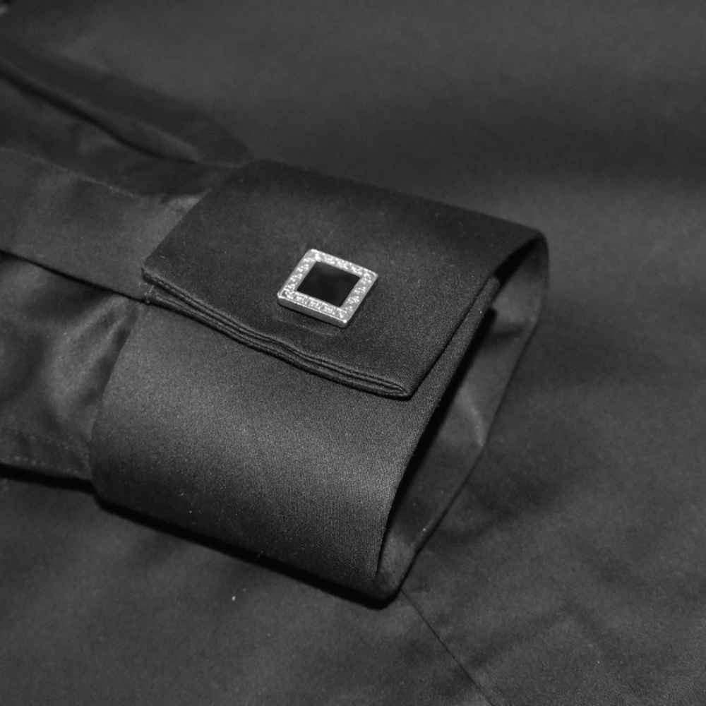 Armani Exchange Black Premium Plain Shirt-7