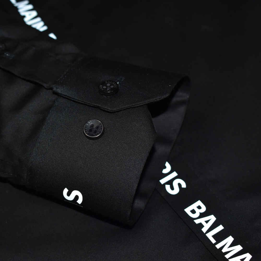 Balmain Paris Black Premium Luxury Shirt-2