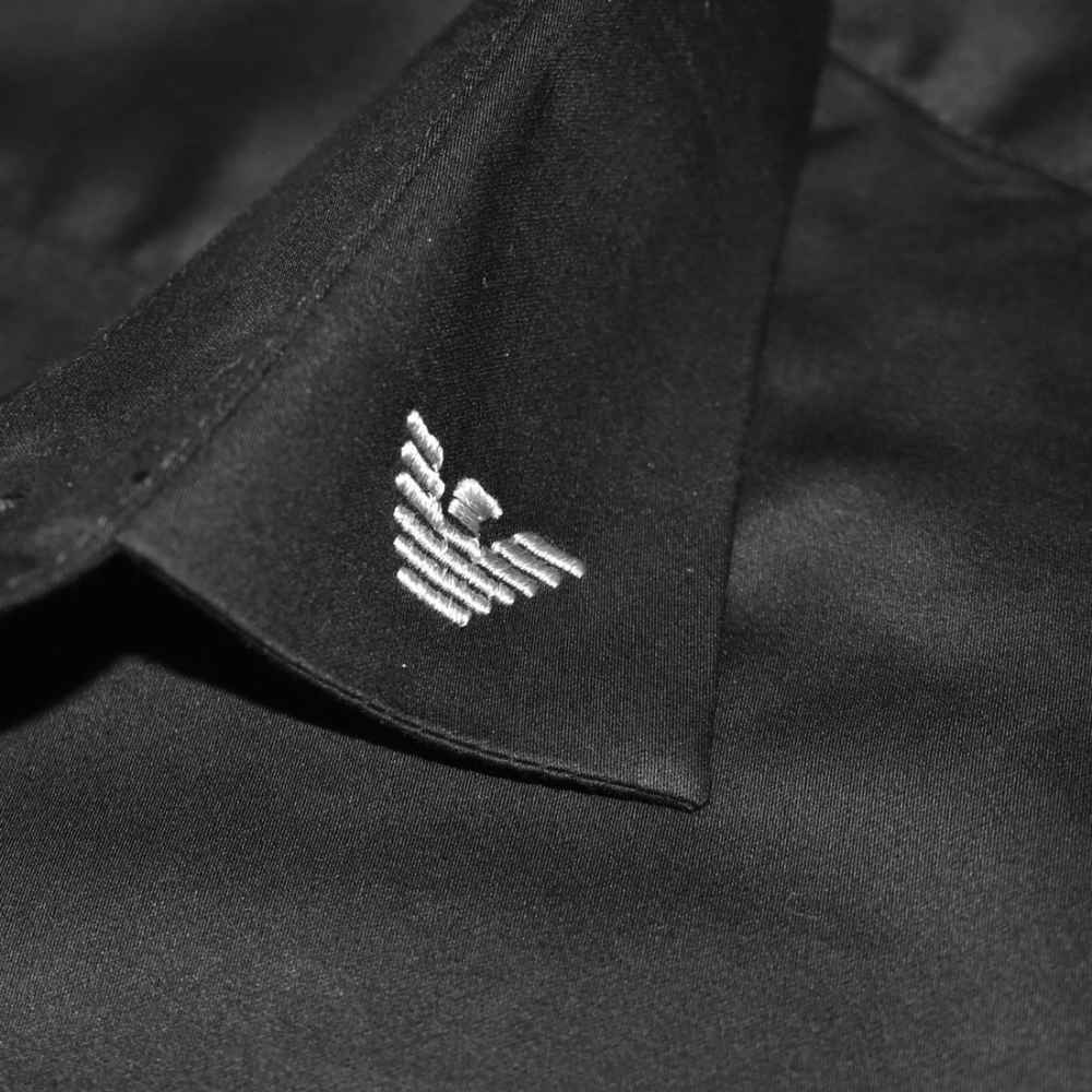 Armani Exchange Embroidered logo Black Premium Shirt-4