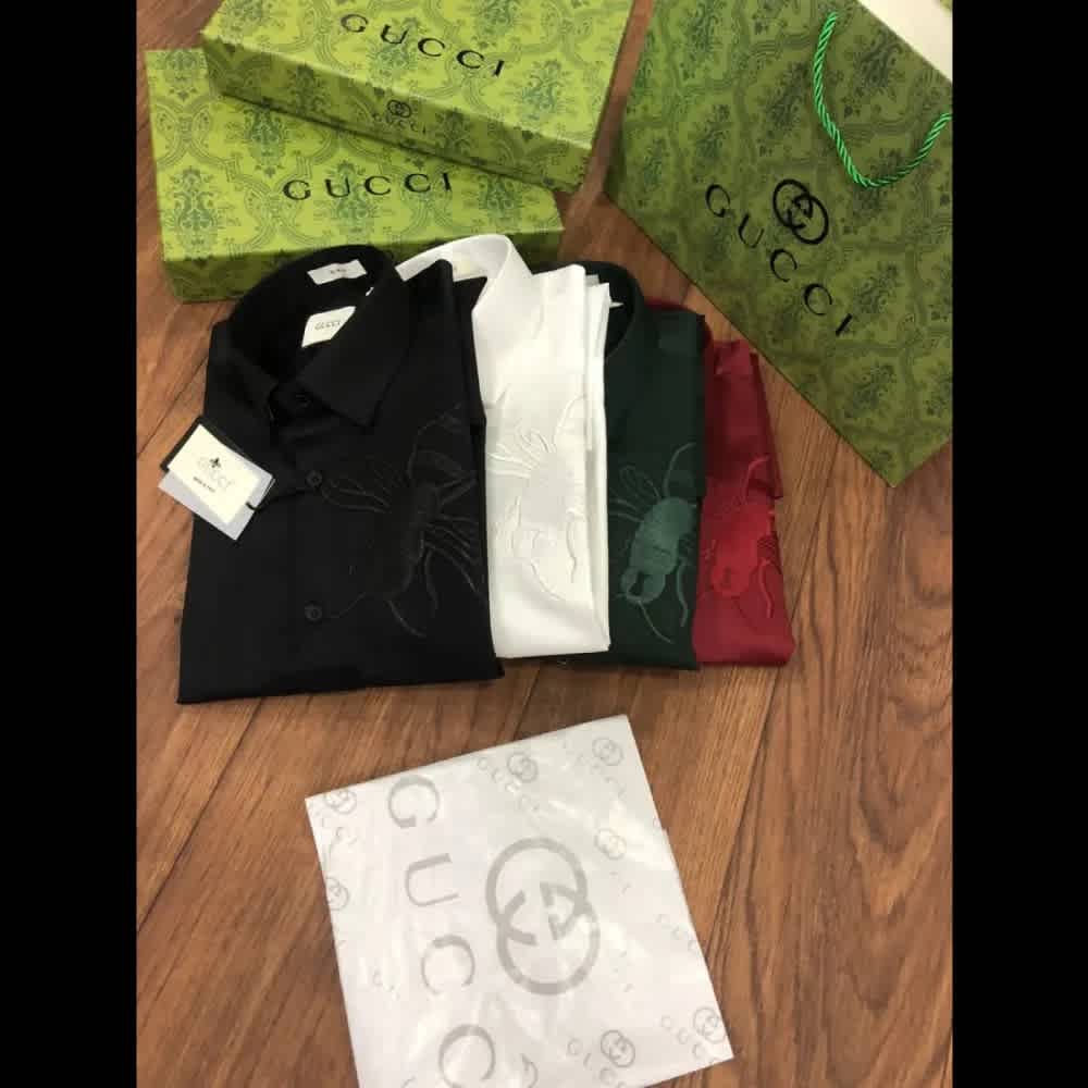 Gucci White Premium Quality Shirt-3