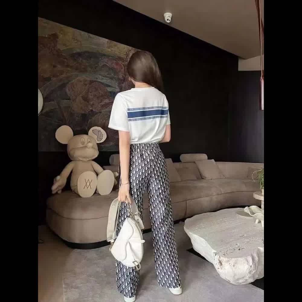 Dior White Premium Quality Co-Ord Set-1