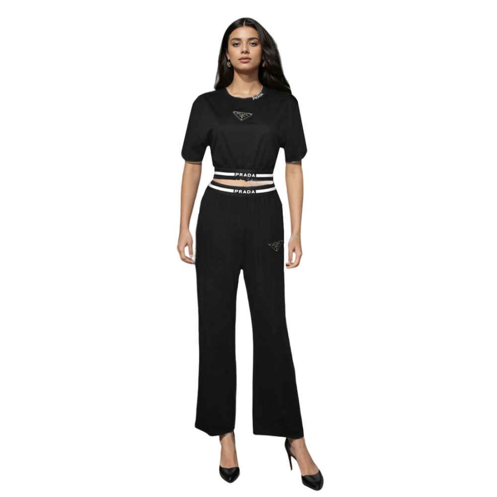 Prada Black Premium Quality Co-Ord Set-thumb-1
