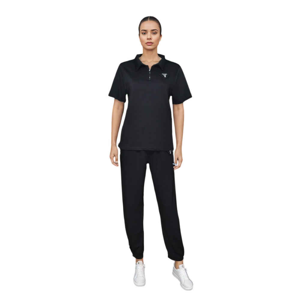 Prada Black Premium Quality Co-ord Set-1