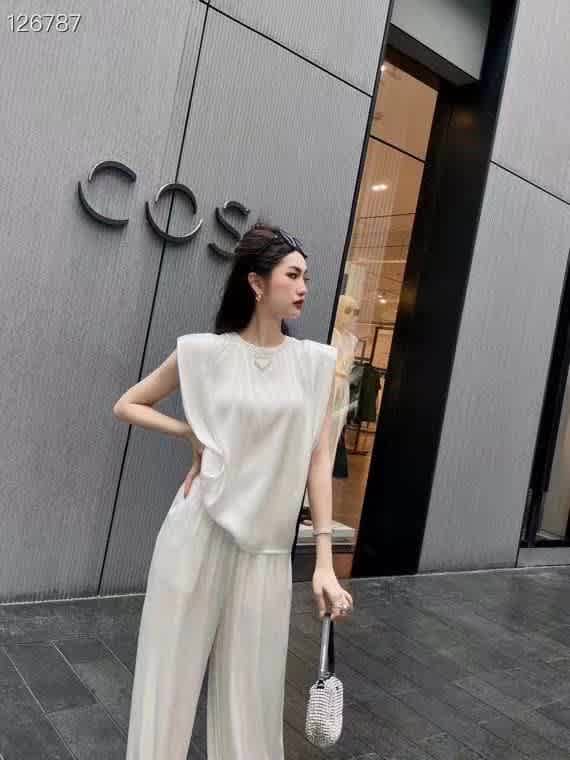 Prada White Premium Quality Co-ord Set-1