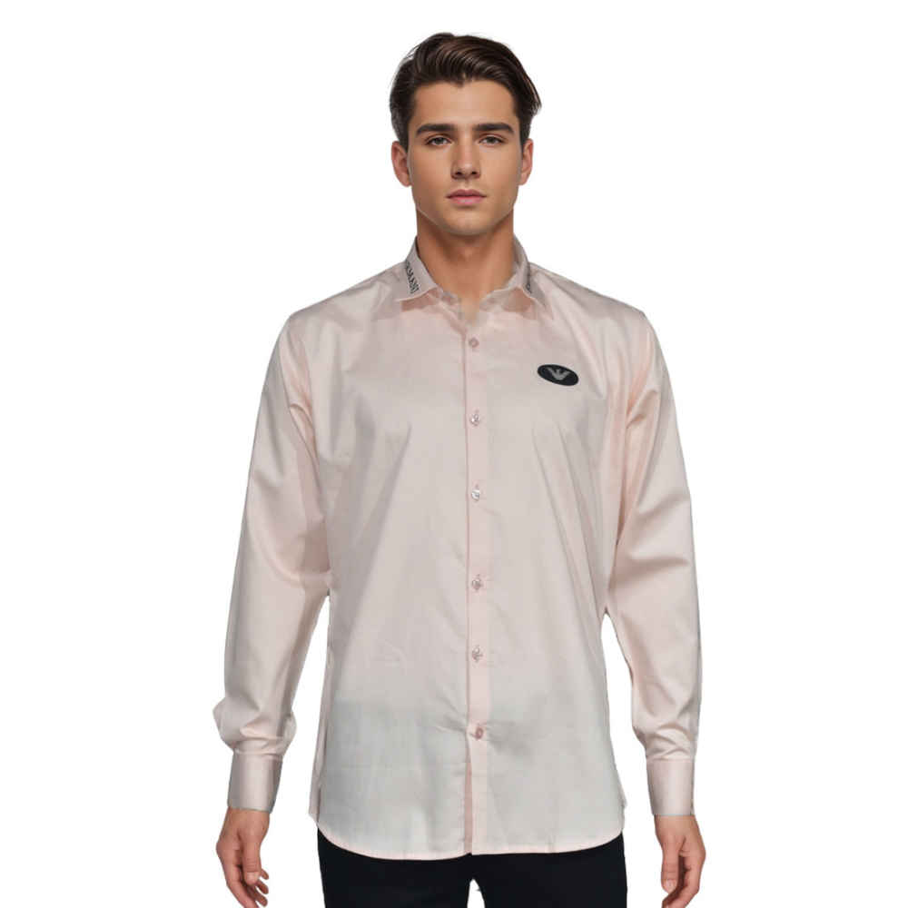 Emporio Armani logo Print Pink Premium Shirt-6