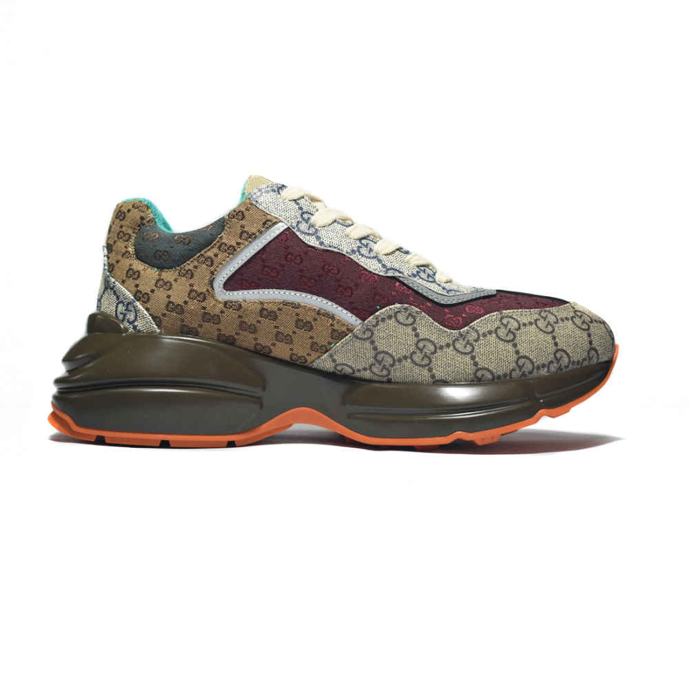 Gucci GG Rhyton Brown Sneakers-1