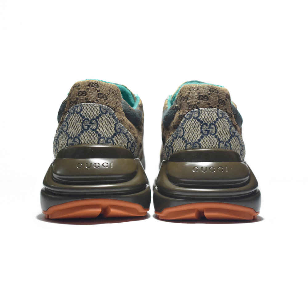 Gucci GG Rhyton Brown Sneakers-4