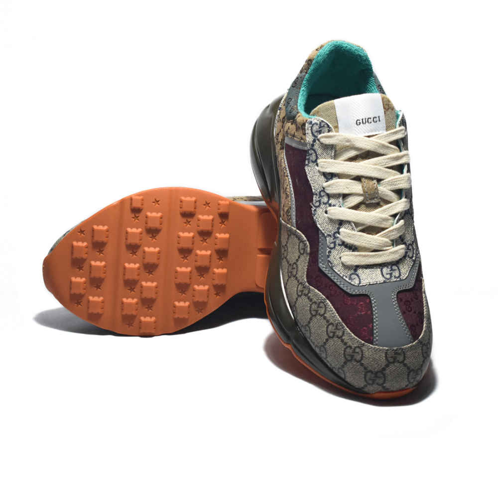 Gucci GG Rhyton Brown Sneakers-5