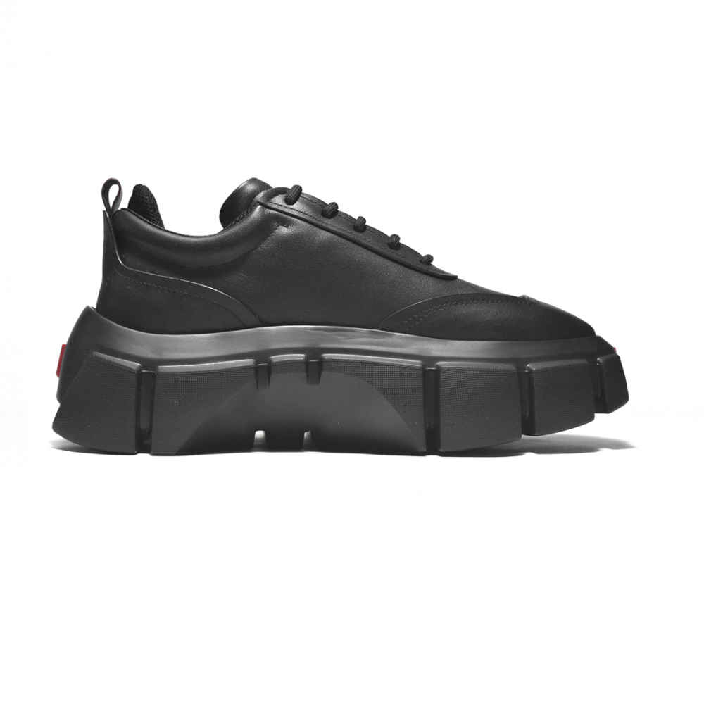Prada Black Re-Nylon leather Sneakers-1