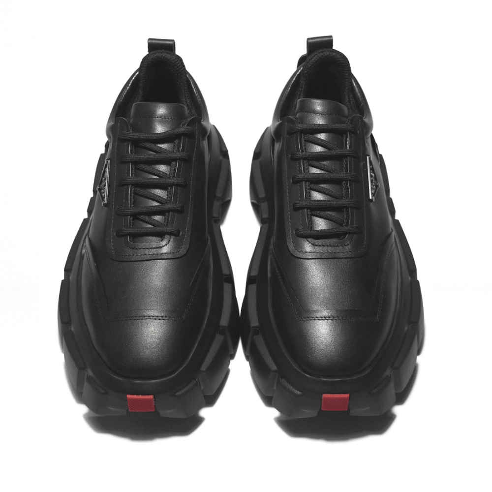 Prada Black Re-Nylon leather Sneakers-3